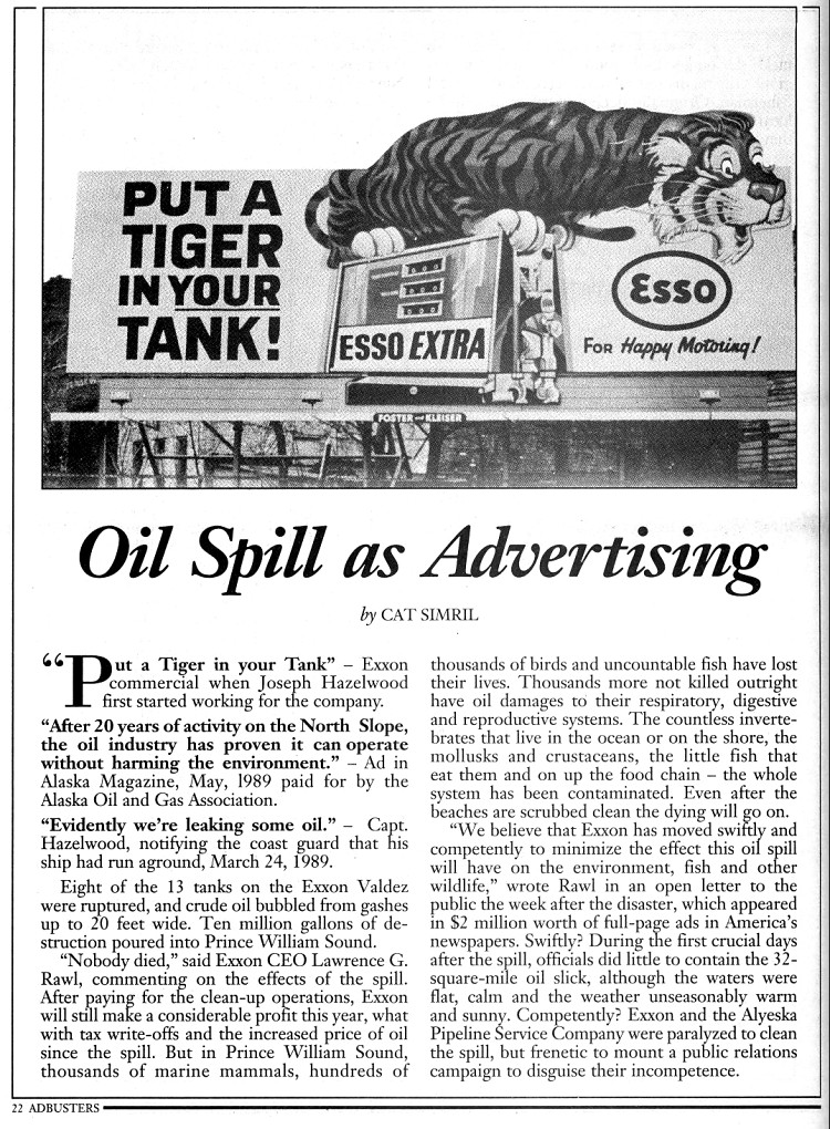 Oil Spill As Advertising 1